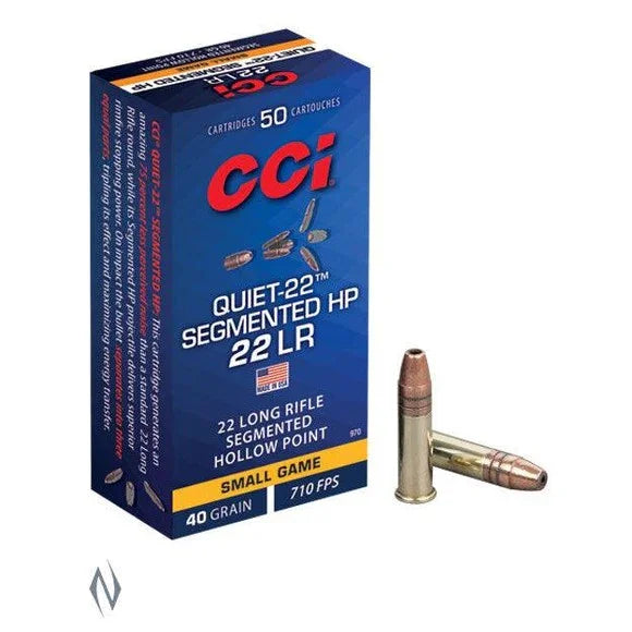 Cci 22lr Quiet 40gr Segmented Hp 710fps 50 Pack
