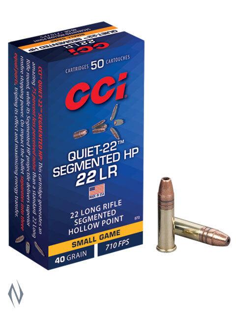 CCI 22LR QUIET 40GR SEGMENTED HP 710FPS 50 PACK