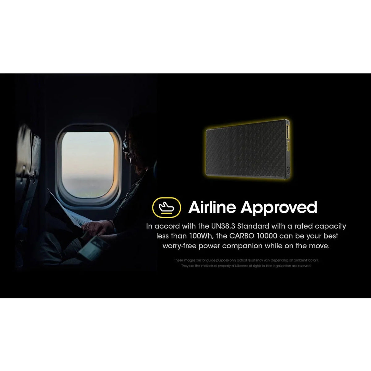 NITECORE Lightweight Carbon Fibre 10000mAh Power Bank