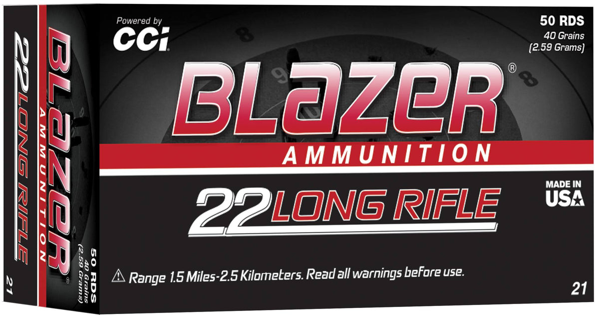 CCI Blazer 22LR 40gr LRN 1235fps 50 pack box