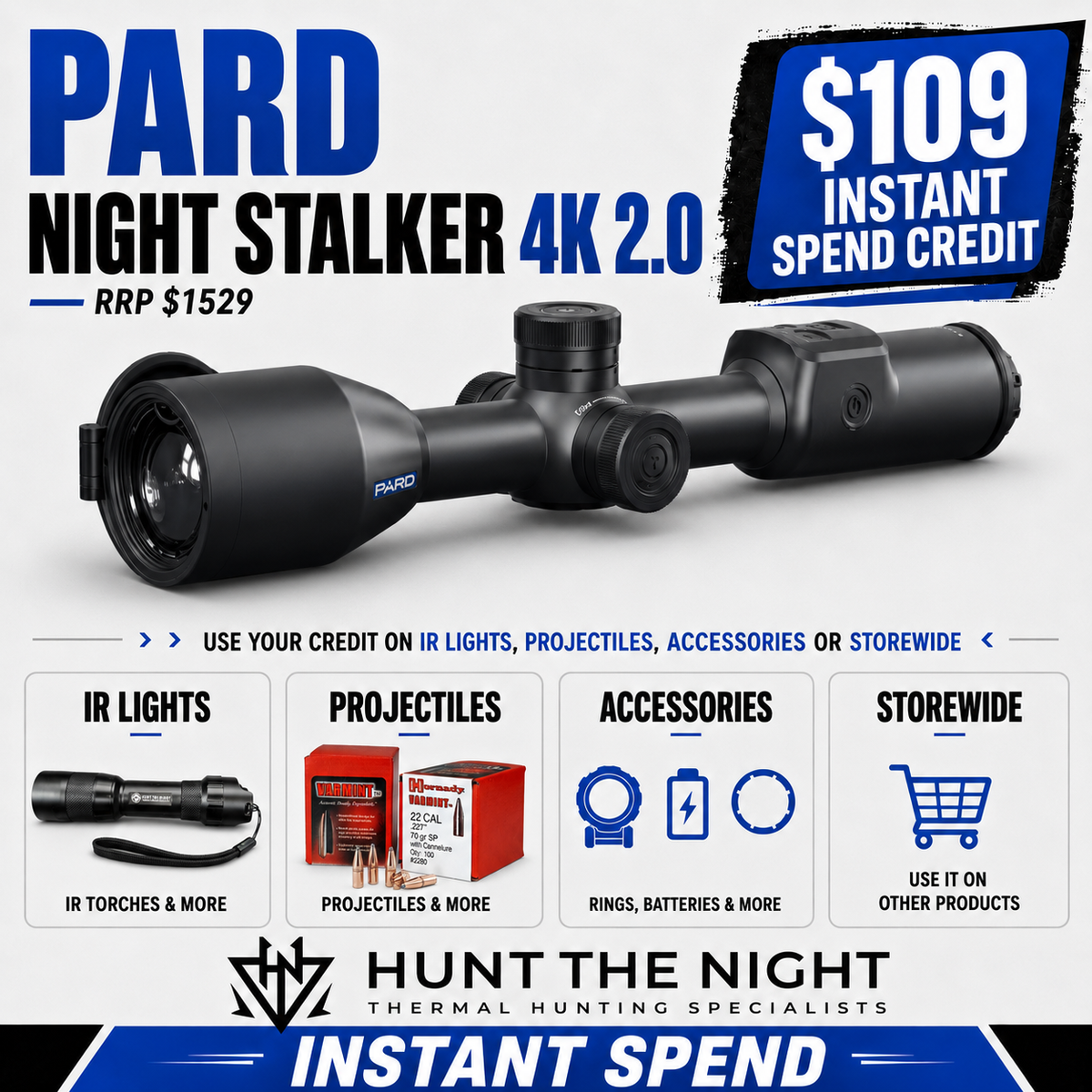 PARD Night Stalker 4K 2.0 70mm Laser Range Finder Night Vision Tube Scope