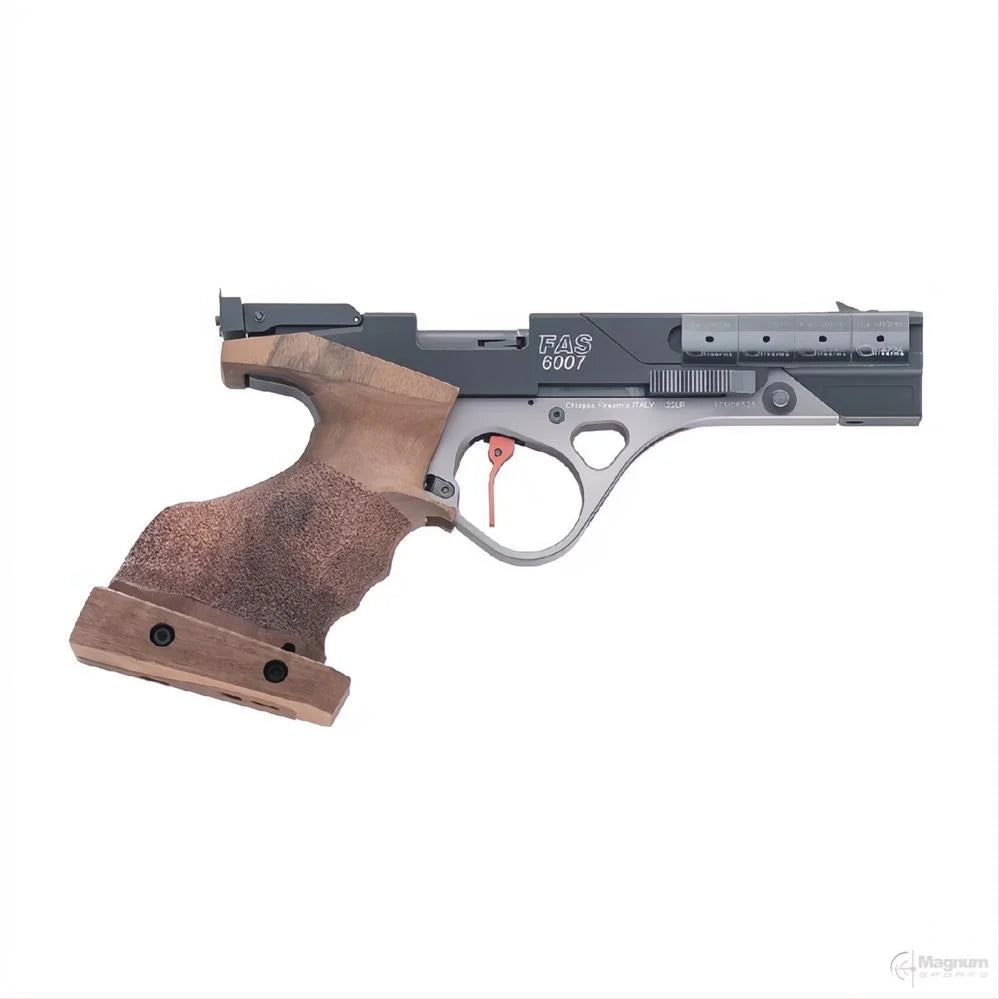 CHIAPPA FAS 6007 PISTOL WALNUT RIGHT HANDED ADJUSTABLE GRIP 22 LR