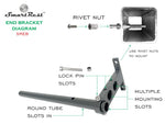 SmartRest UTV Universal Cross Bar with End Brackets