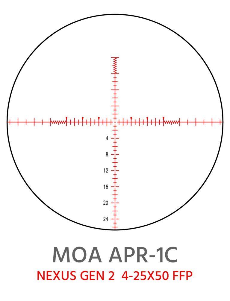 ELEMENT OPTICS GEN 2 NEXUS 4-25×50 FFP (MOA APR-1C)