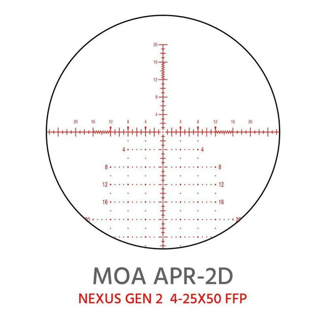 Element Optics Gen 2 Nexus 4-25×50 FFP APR-2D MOA