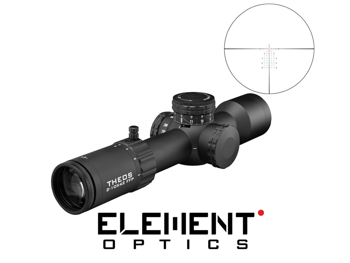 Element Optics Theos 2-10x42 FFP MPR-1D MRAD Black