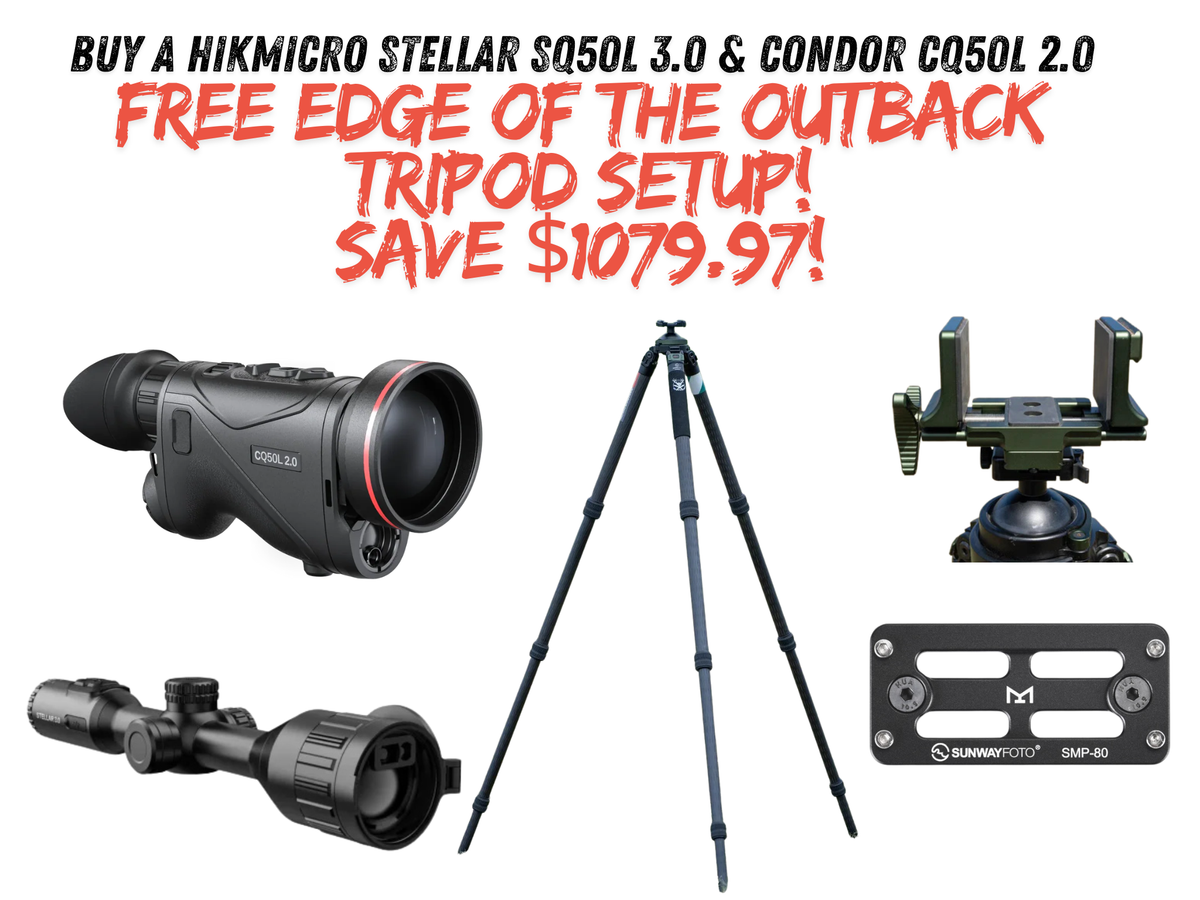 HIKMICRO Stellar SQ50L 3.0 + Condor CQ50L 2.0 Bundle — FREE Edge of the Outback Tripod Bundle