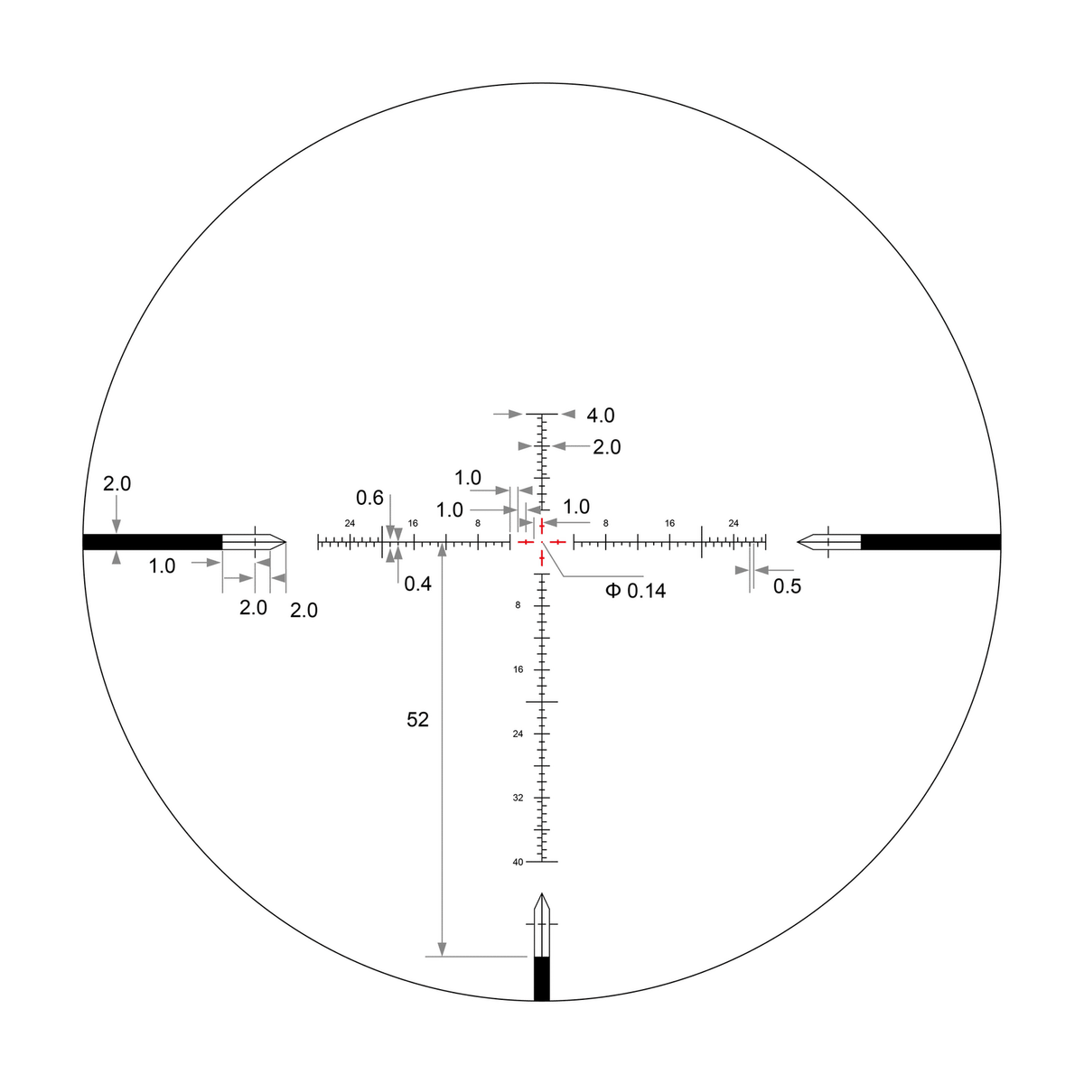 Arken EPL4 6-24x50 FFP VHR Illuminated MOA