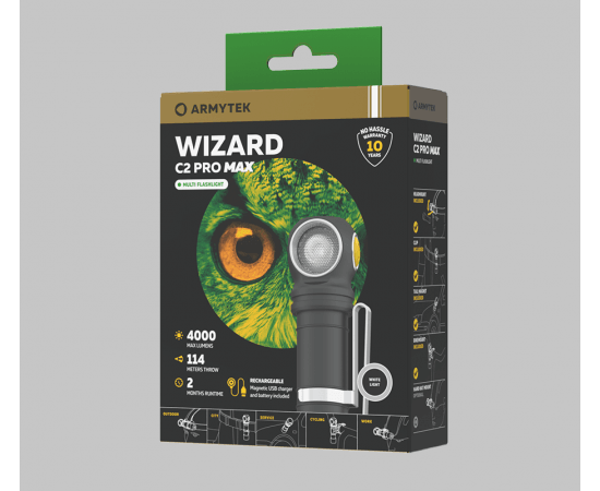 ARMYTEK WIZARD C2 PRO MAX MAGNET USB