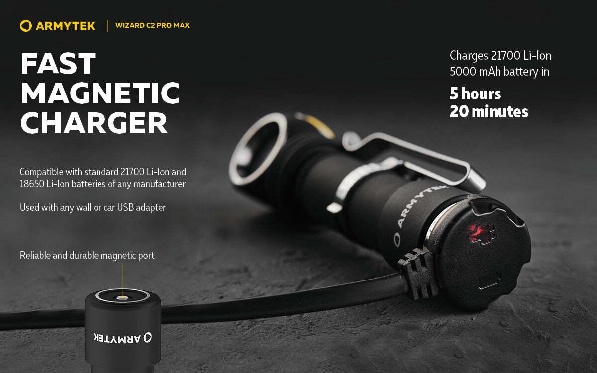 ARMYTEK WIZARD C2 PRO MAX MAGNET USB