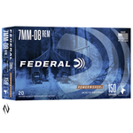 Federal 7mm-08 Rem 150gr SP Power-Shok centrefire ammunition box