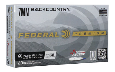 Federal Terminal Ascent 7mm Backcountry 170gr 20rd Box - Alexander's