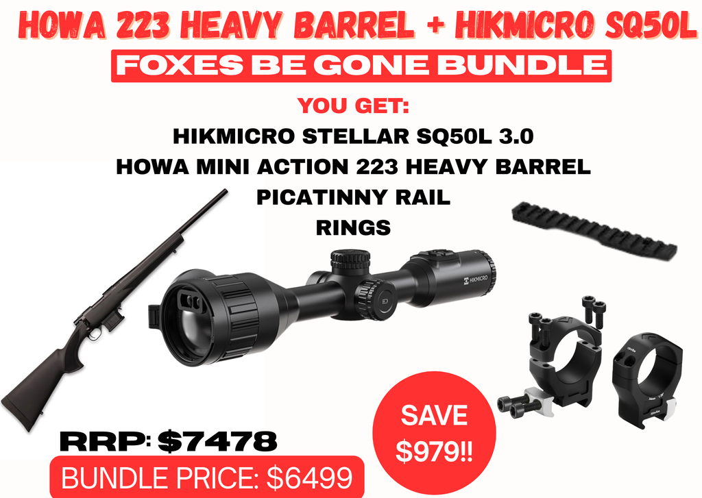 HIKMICRO Stellar SQ50 + Howa 223 Heavy Barrel Bundle