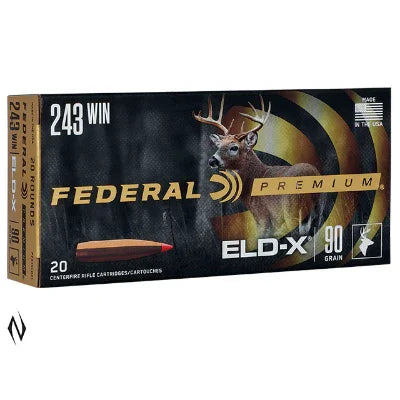 Federal 243 Win 90gr Eldx Ammunition
