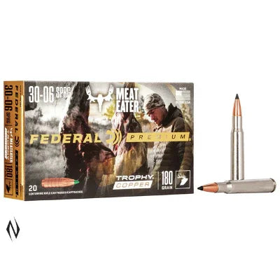 Federal 30-06 Spr 180gr Trophy Copper Vital-shok Ammunition