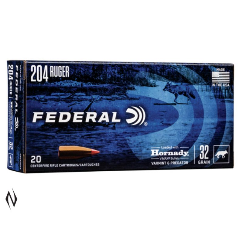 FEDERAL 204 RUG 32GR VMAX 20PK