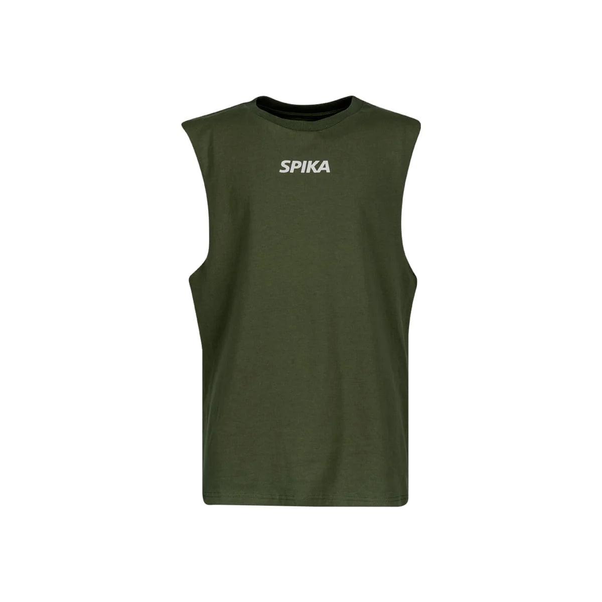 SPIKA GO CORE MUSCLE SINGLET - MENS - FOREST GREEN