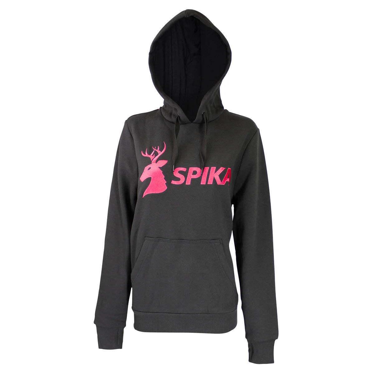 SPIKA GO CLASSIC HOODIE - WOMENS - BLACK-EXTRA SMALL