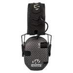 Walker's Razor Slim Electronic Multicam Muffs in Carbon