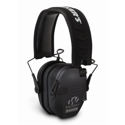 Walker's Razor Slim Electronic Multicam Muffs in Black