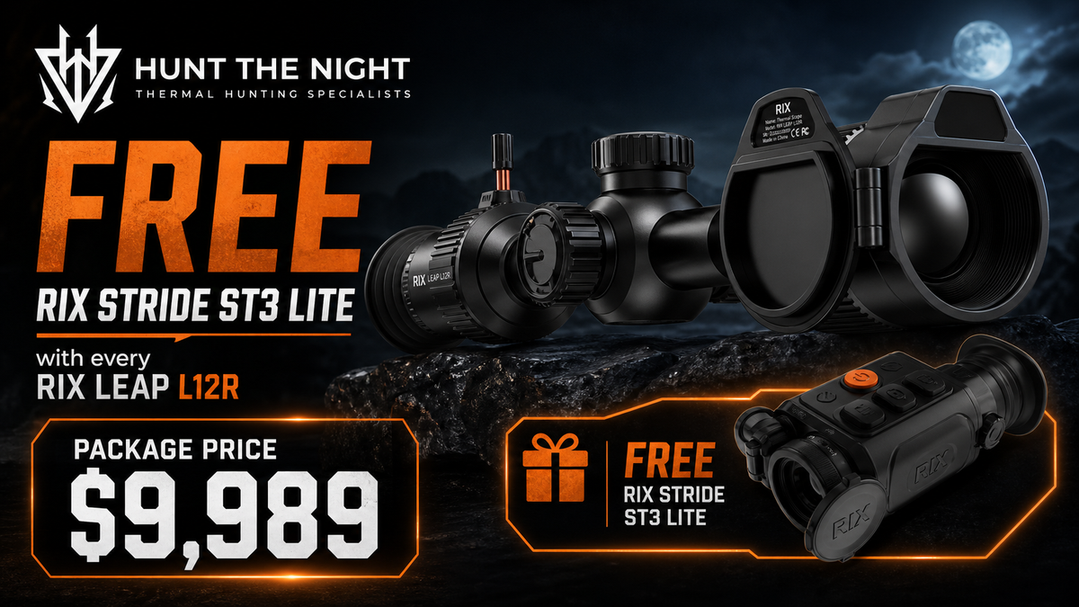 RIX Leap L12R Thermal Imaging Riflescope + FREE Rix Stride ST3 Lite