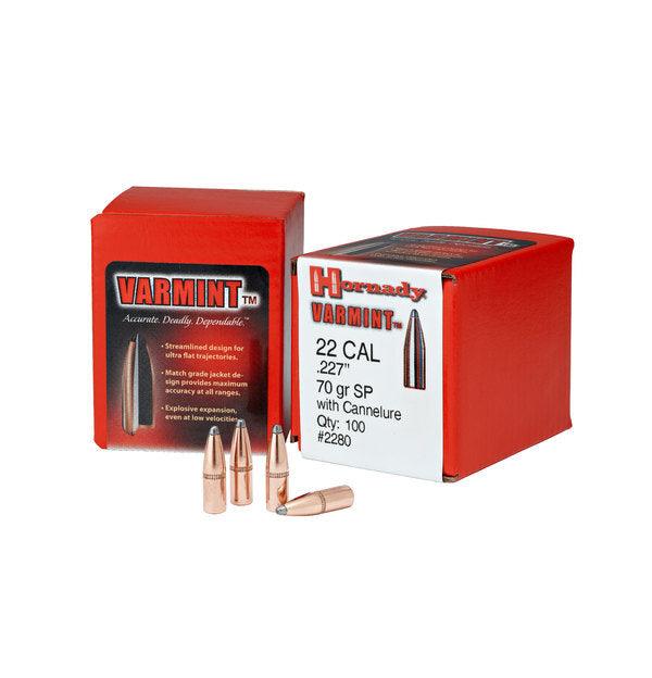 HORNADY 22 CAL .224 55 GR SPSX