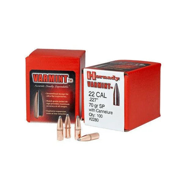 Hornady BTHP 6mm (.243) 87gr Projectiles (100/box)