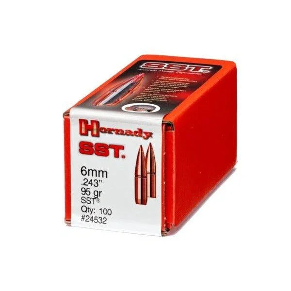 Hornady SST Interlock 6mm (.243) 95gr Projectiles (100/box)