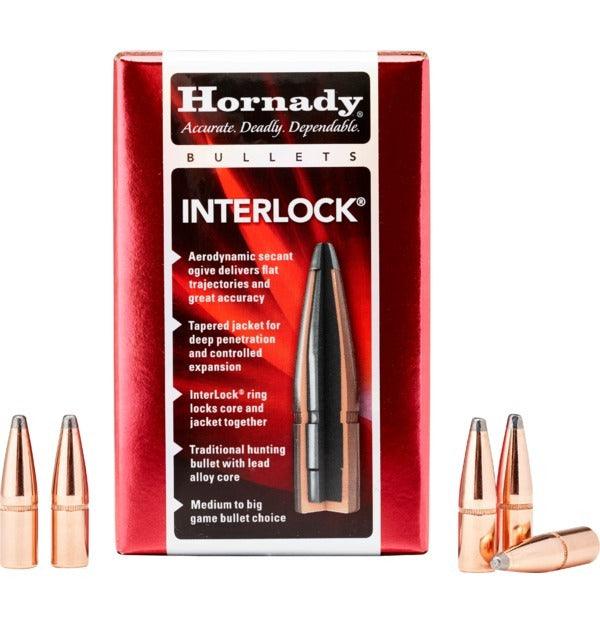 HORNADY .257 25 CAL 117 GRAIN RN INTERLOCK PROJECTILES 100 PACK