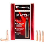 HORNADY .308 30 CAL 168 GRAIN BTHP MATCH PROJECTILES 100 PACK