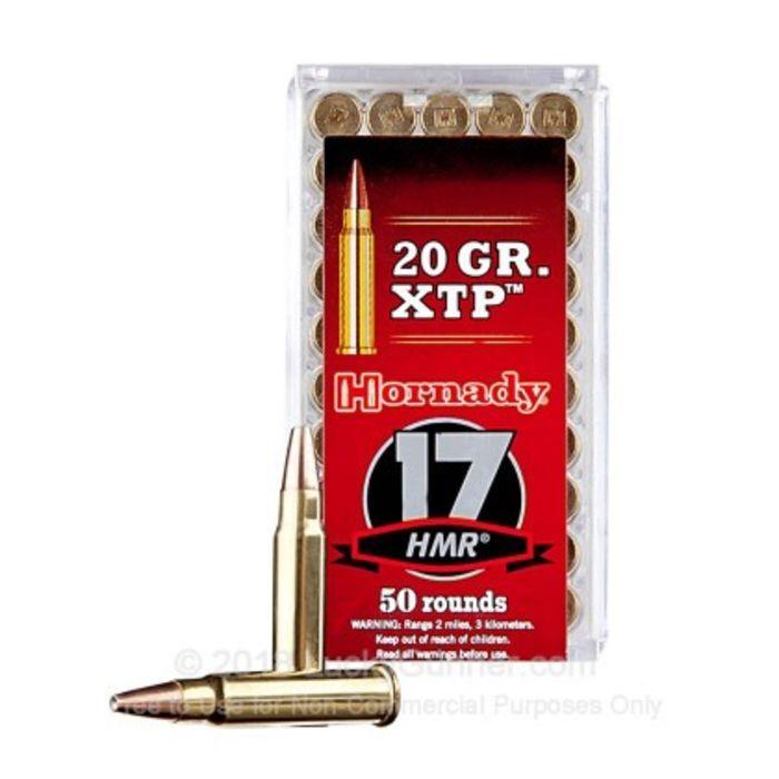 Hornady Ammo 17 HMR 20gr HP/XTP