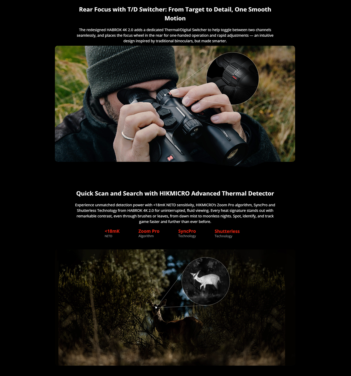 Hikmicro HABROK 4K HE25L 2.0 – Multi-spectrum Binoculars
