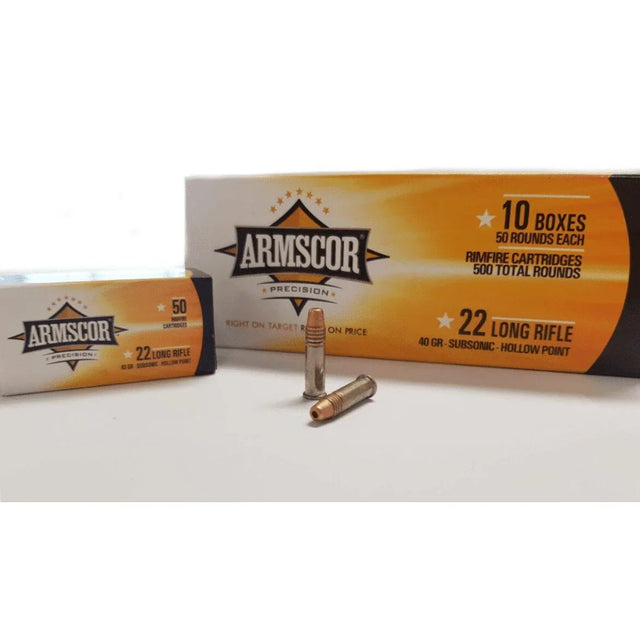 Armscor 22 Lr Subsonic 40gr Hp 1050 Fps