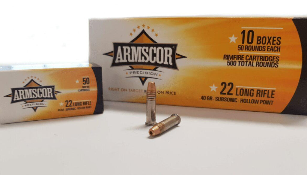 Armscor 22LR Subsonic 40gr HP 1050 Fps