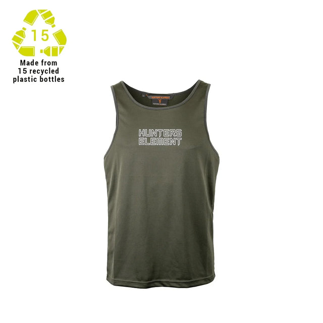 Hunters Element Eclipse Singlet Forest Green