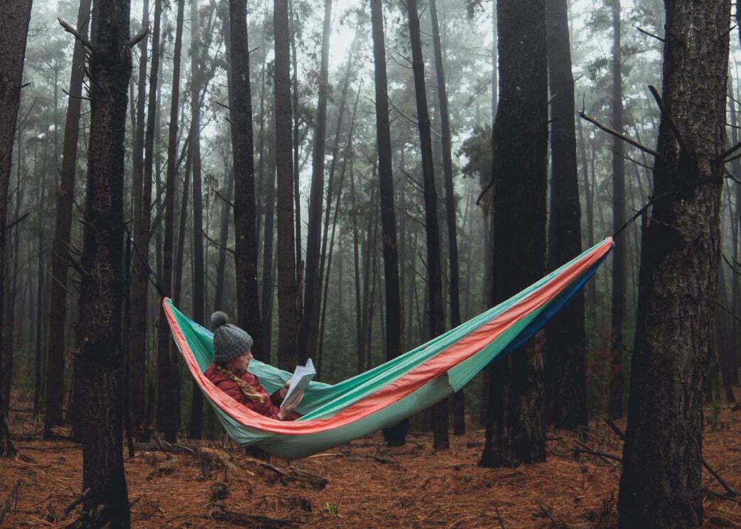 NAKIE SKY BLUE - RECYCLED HAMMOCK WITH STRAPS