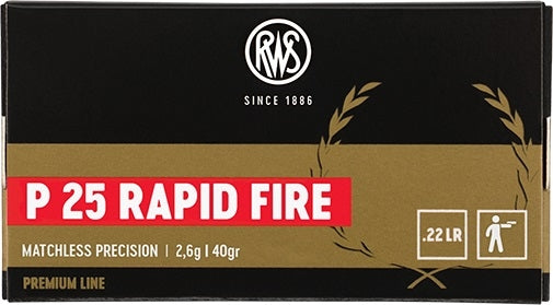 RWS 22LR P25 Rapid Fire 40gr LRN 50 Pack