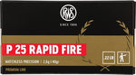 RWS 22LR P25 Rapid Fire 40gr LRN 50 Pack