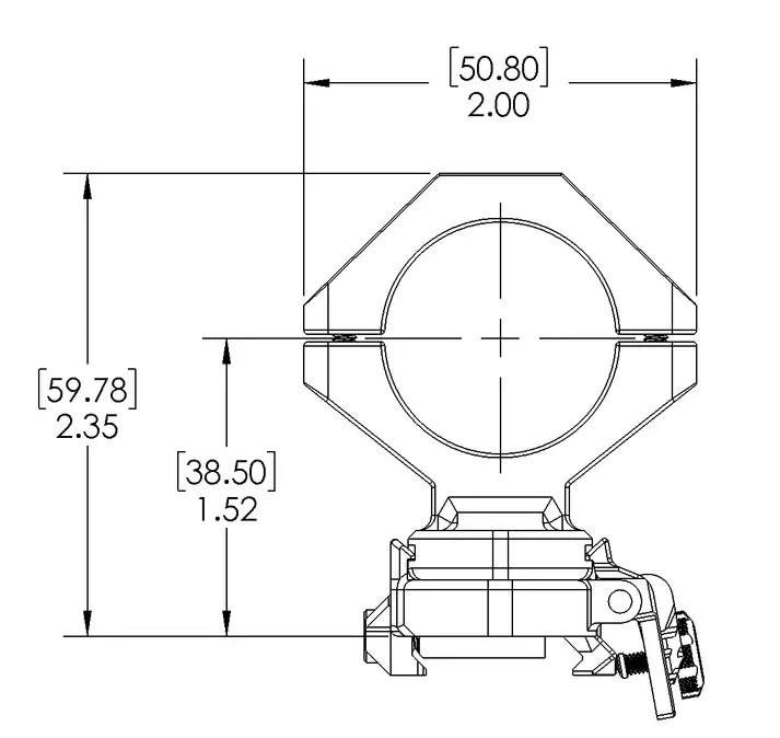 Magne-Tech Magnetic 30mm Scope Ring Mount