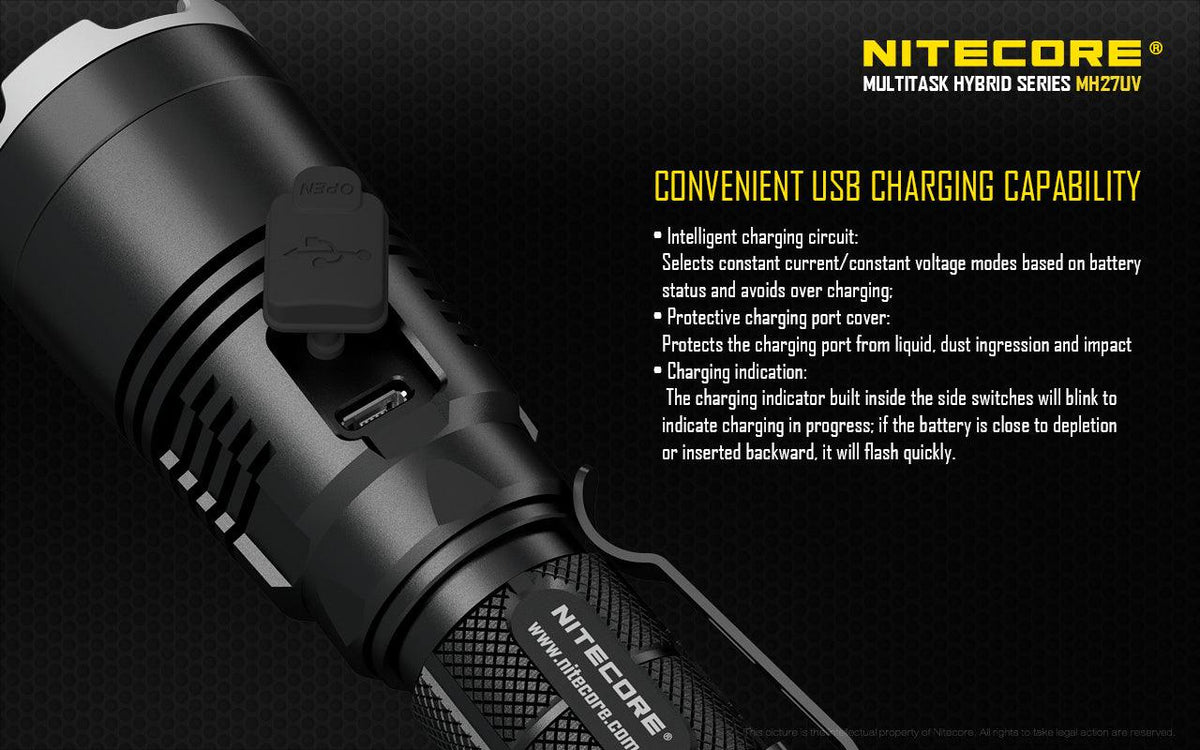 NITECORE MH27UV HUNTING KIT - 1000 LUMENS