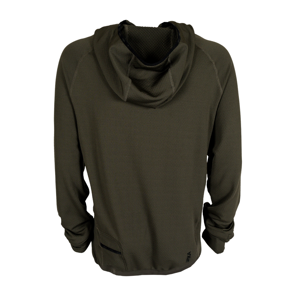 Spika Microfleece Hoodie - Mens Olive Summit