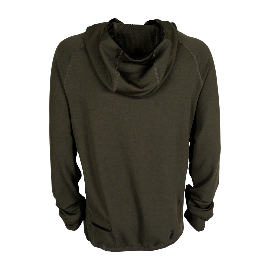 Spika Microfleece Hoodie - Mens Olive Summit