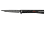 Ocaso Solstice Knife - Fat Carbon Damascus Steel