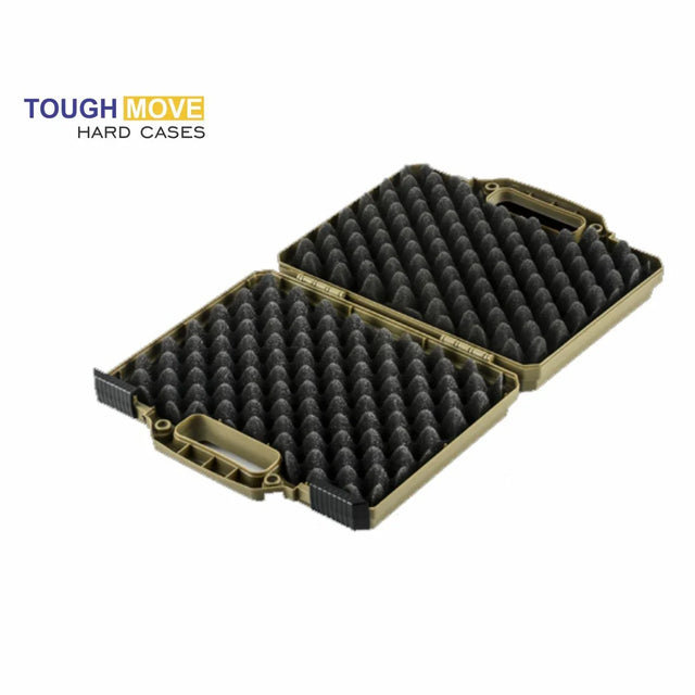 Hand Gun Case - 2 Pistol Hard Case - Tan