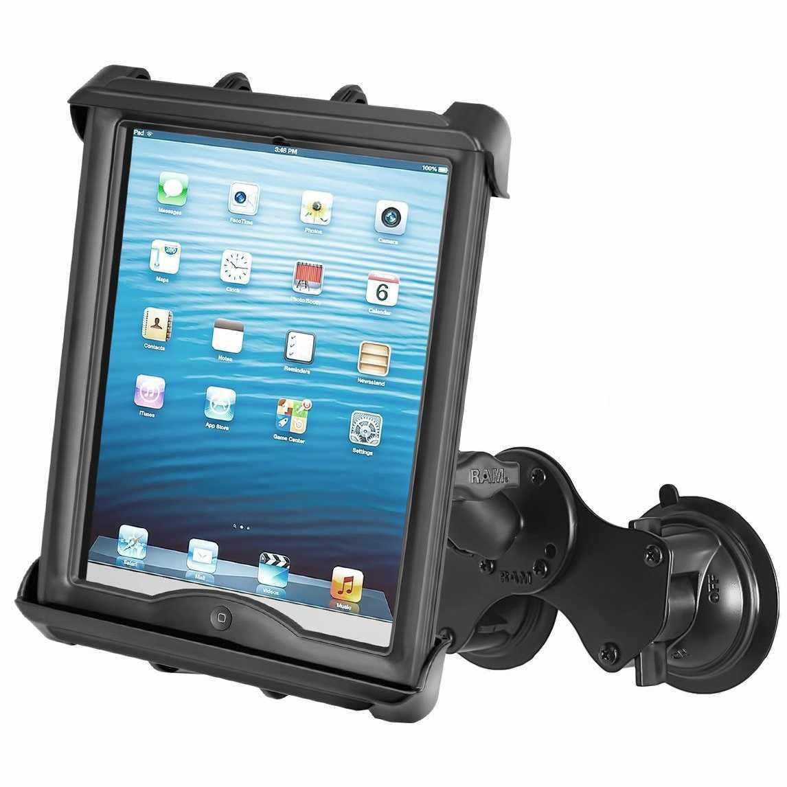 RAM DOUBLE SUCTION W CRADLE FOR 10" TABLETS