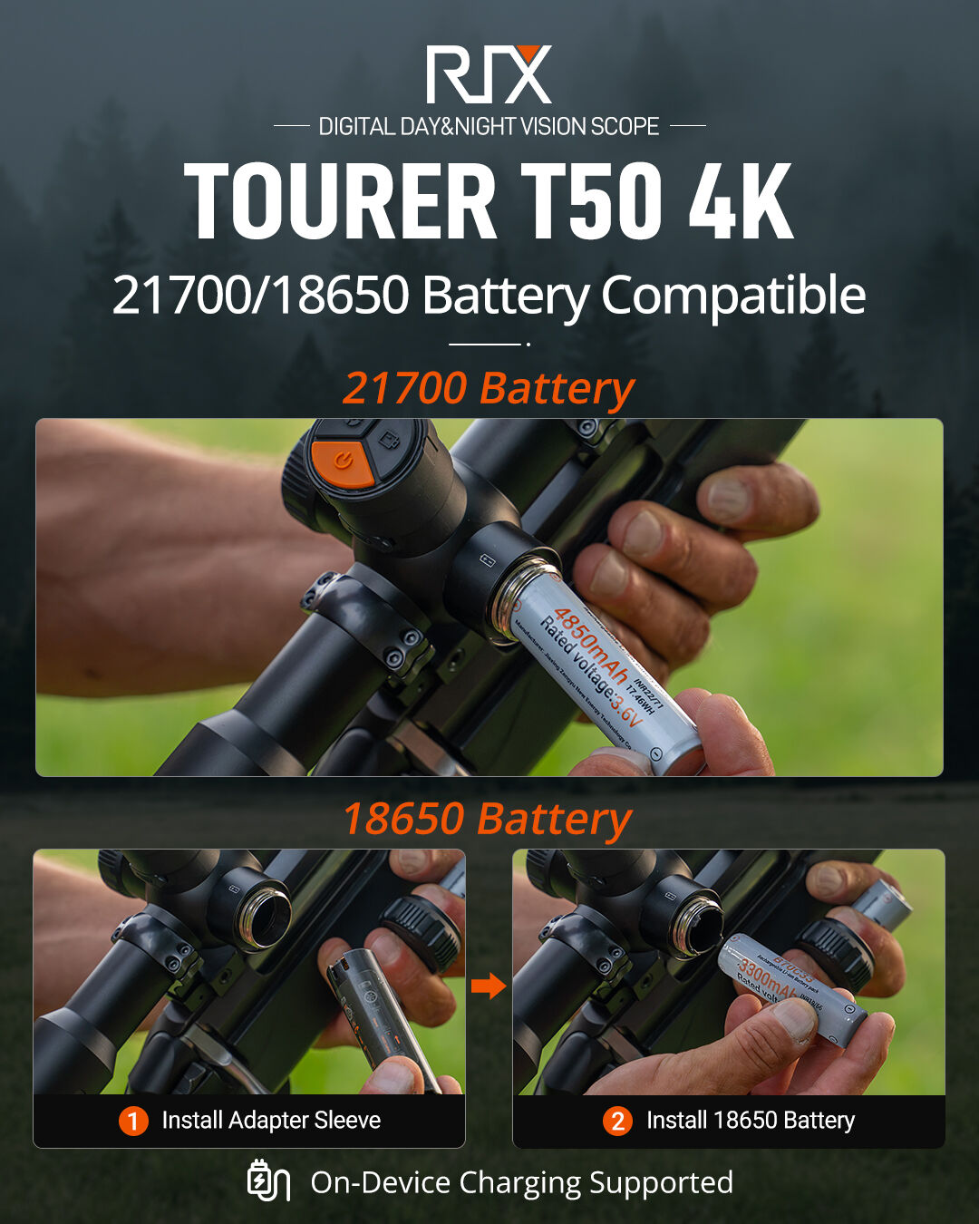 RIX Tourer T50 4K LRF Digital Night Vision Scope