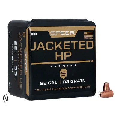 Speer HP Varmint 22 Cal (.224) 33gr Projectiles (100/box)