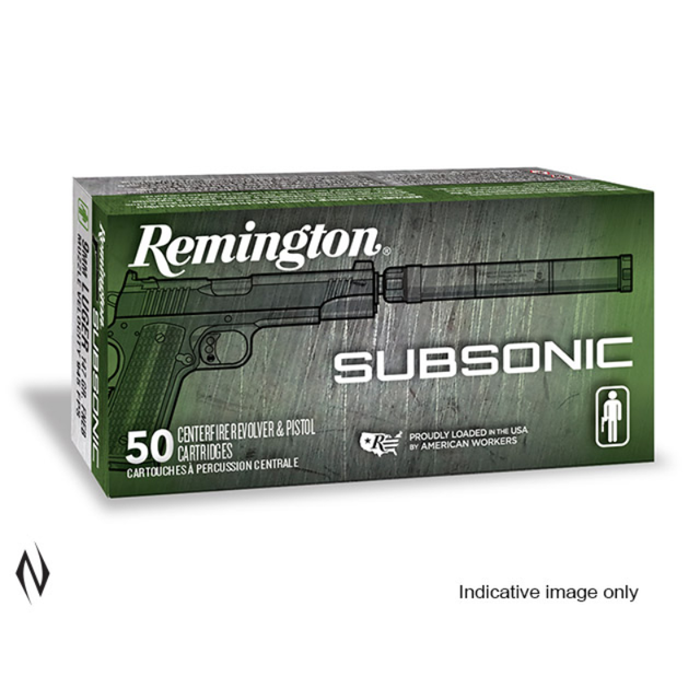 Remington 45 ACP 230gr FNEB Subsonic 50pk