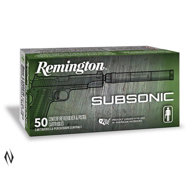 Remington 9mm Luger 147gr FNEB Subsonic 50pk