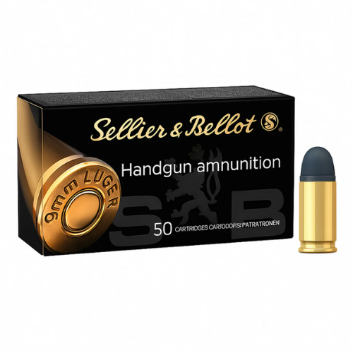 Sellier and Bellot 9mm 124gr LRN 50 Pack